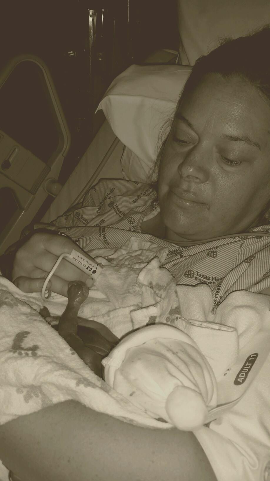 amy and jeremiah in the hospital